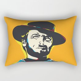 Clint Eastwood Pop Art Portrait Rectangular Pillow