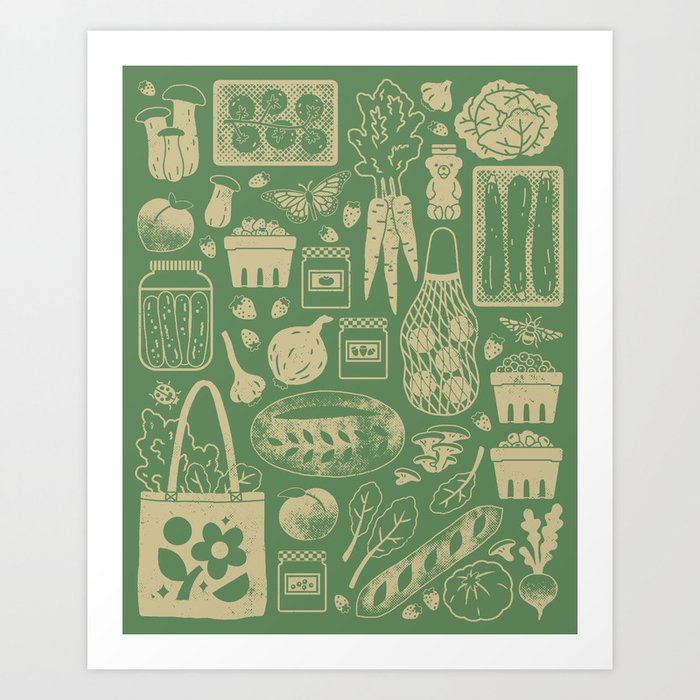 Farmers Market: Sprout Art Print