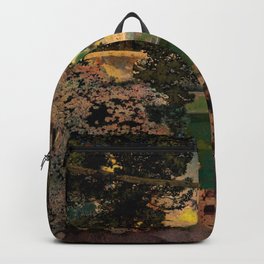 The oaks, the garden of years and other poems floral portrait by Maxfield Parrish Backpack | Wildflowers, Italy, Miami, Callalilies, Flowers, Fountain, Wildroses, Paris, Poppies, Artdeco 