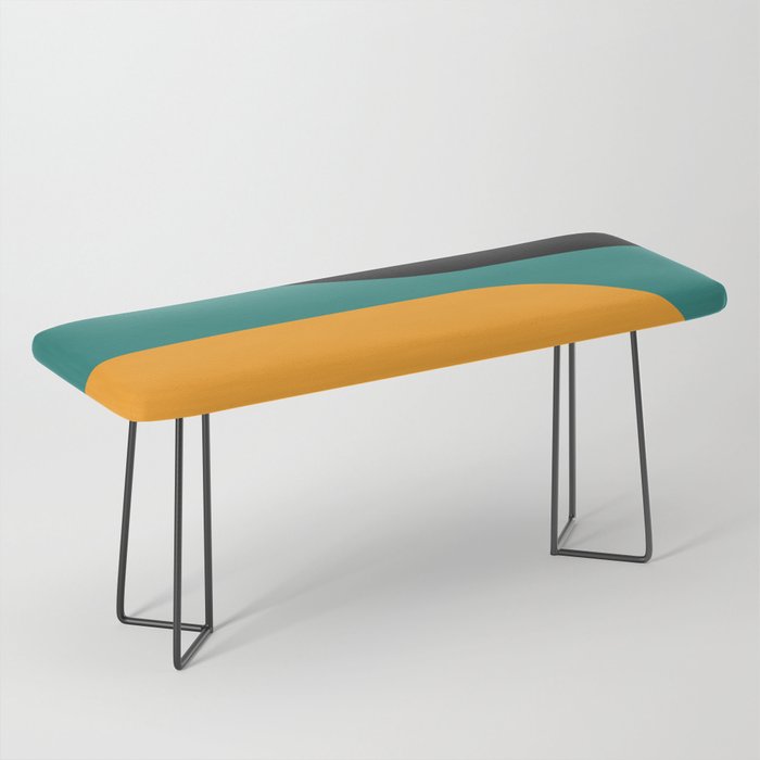 Modern Minimal Arch Abstract LXV Bench
