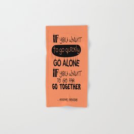 Quotes Design Hand Bath Towels Society6