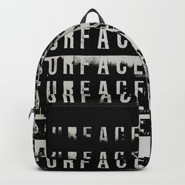 « survie » Backpack | Black And White, Graphic Design, Pattern, Typography, Digital, Illustration, Graphicdesign, Typo 