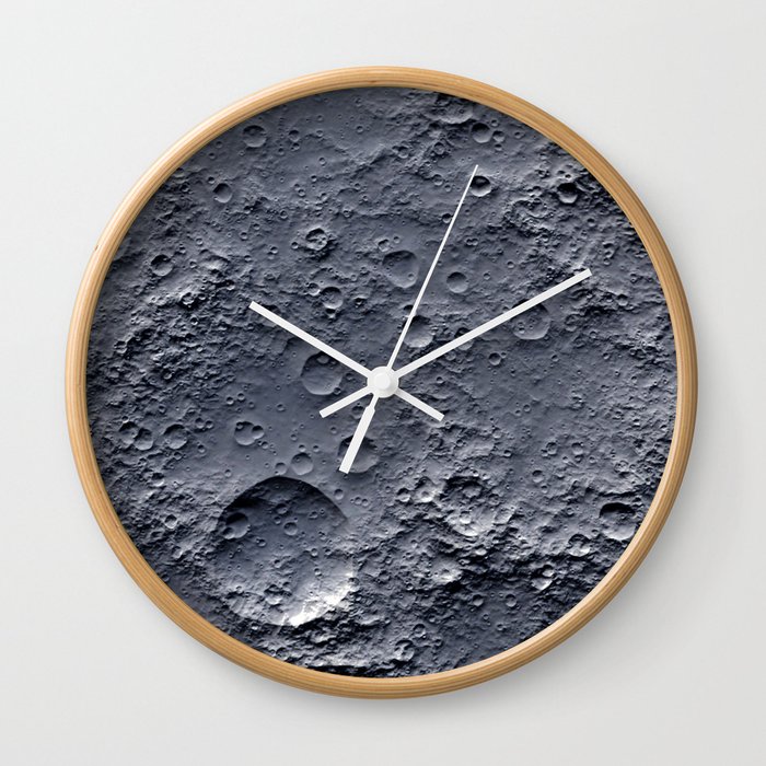 Moon Surface Wall Clock