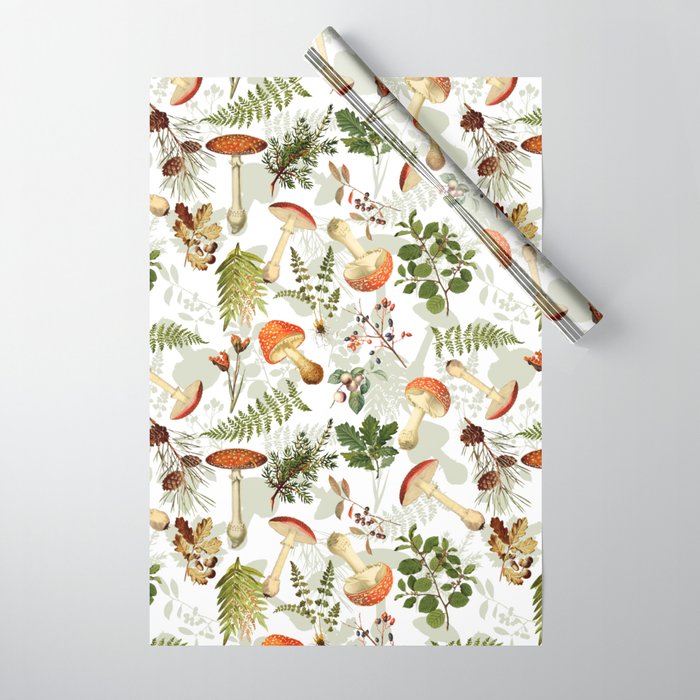 Vintage & Shabby Chic - Autumn Harvest Botanical Garden Wrapping Paper