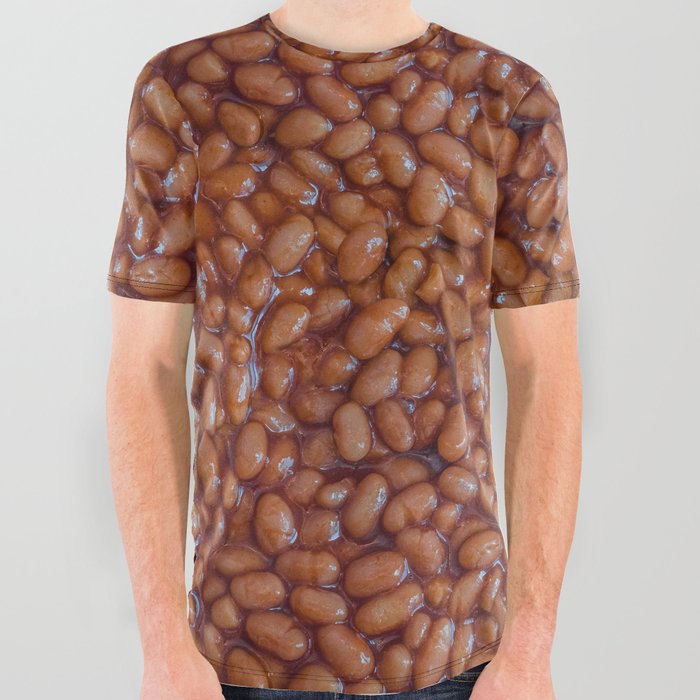 Baked Beans Pattern All Over Graphic Tee