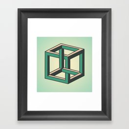 Impossible Cube Framed Art Print