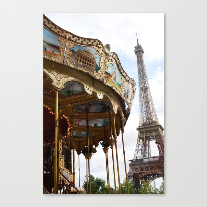 Paris Eiffel Tower Carousel Paris Eiffel Tower And Carousel