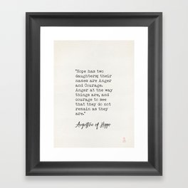 Augustine of Hippo quote Framed Art Print