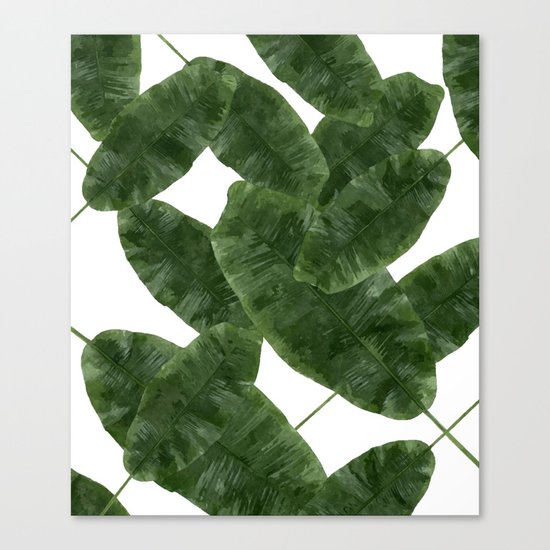 Banana Leaves V2 #society6 #decor #buyart Canvas Print