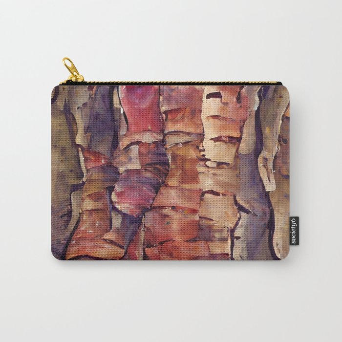 Tree Bark Carry-All Pouch