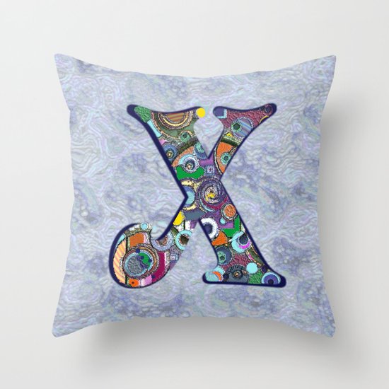 The Letter X Throw Pillow