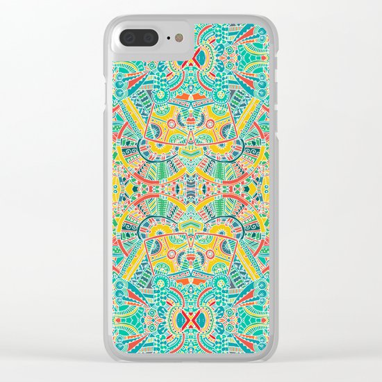Boho pattern Clear iPhone Case