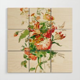 Vintage Floral 10 Wood Wall Art