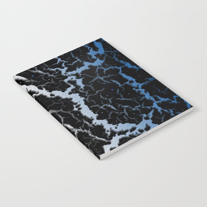 Cracked Space Lava - Blue/White Notebook