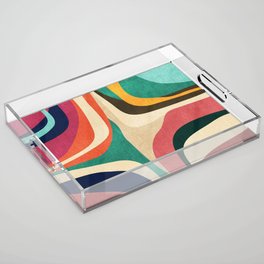 Impossible contour map Acrylic Tray