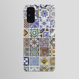 Traditional tiles from facades of old houses in Porto, Portugal Android Case