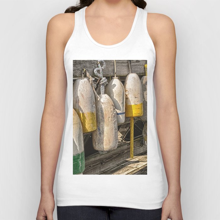 Old buoys at the dock Tank Top