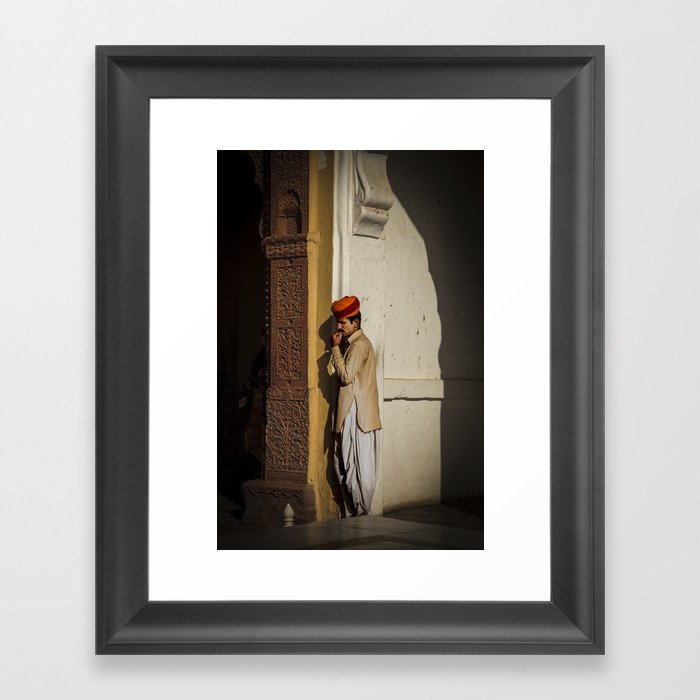 Gatekeeper - Mehrangarh Fort Jodhpur - Rajastan - India Framed Art Print