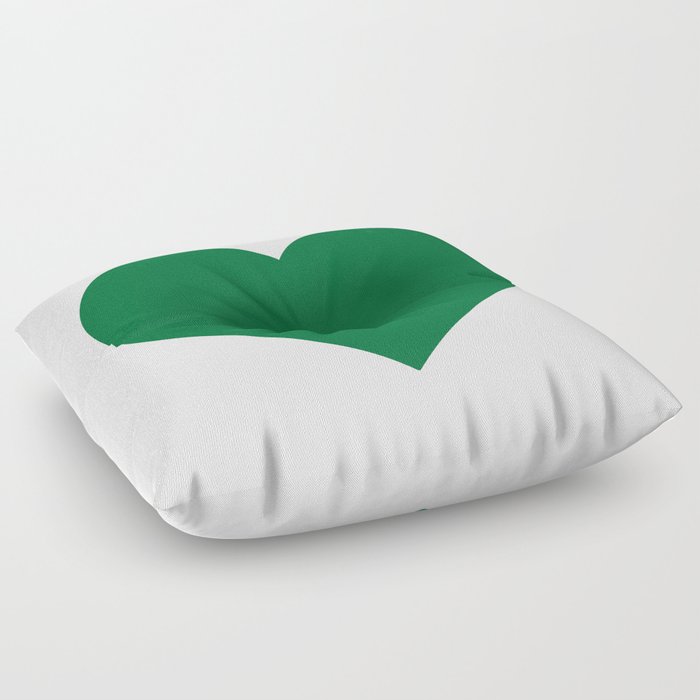 Heart (Olive & White) Floor Pillow