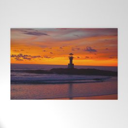 Lighthouse reflections Welcome Mat