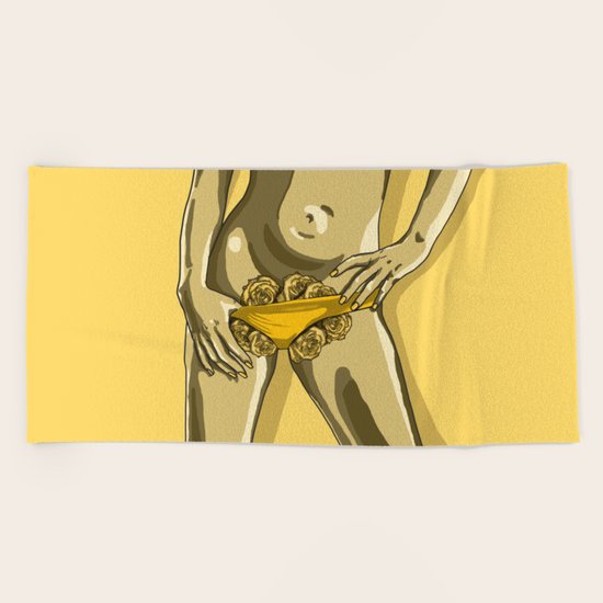 Rose Bush Beach Towel