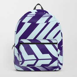 Illusion Typographic Design in Blue Colorway Backpack | Typographicposter, Optical, Graphic, Trick, Modernposter, Illusion, Typographic, Glass, Posterart, Magic 