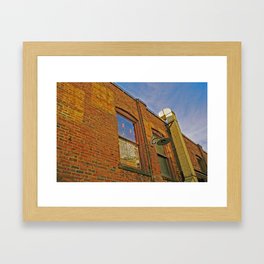 shes always looking up  Framed Art Print