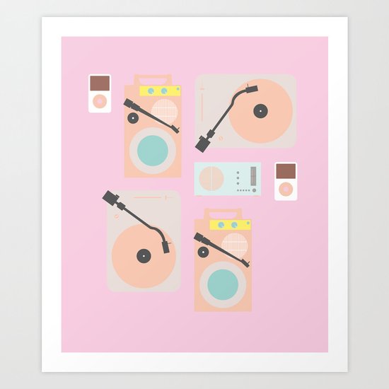 Music Lover Pastel Art Print