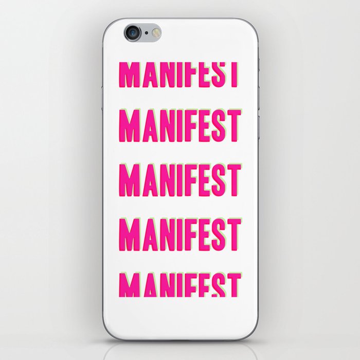 Manifest - pinks and neons iPhone Skin