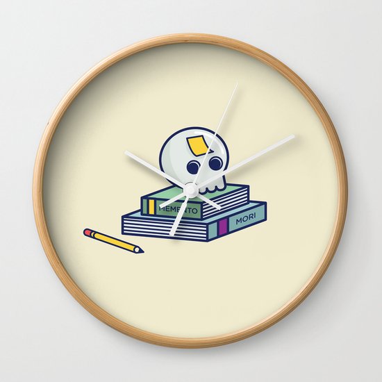 Memento Mori Wall Clock