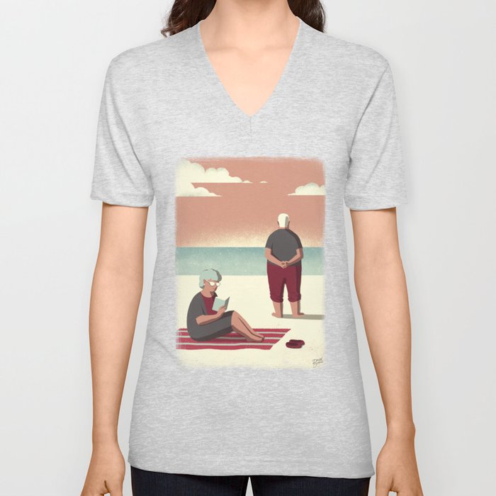 Day Trippers #10 - Sunset V Neck T Shirt