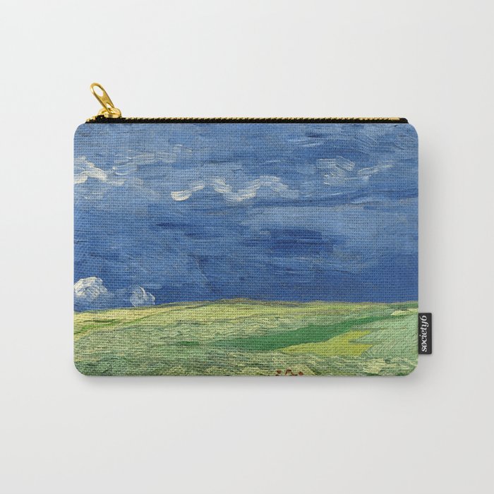 Van Gogh Wheatfield Under Thunderclouds 1890 Carry-All Pouch