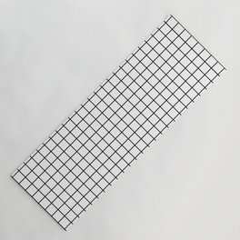 big grid - white Yoga Mat