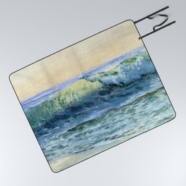 The Wave By Albert Bierstadt | Reproduction Painting Picnic Blanket