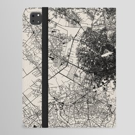 Saigon - Vietnam. Black&White City Map iPad Folio Case