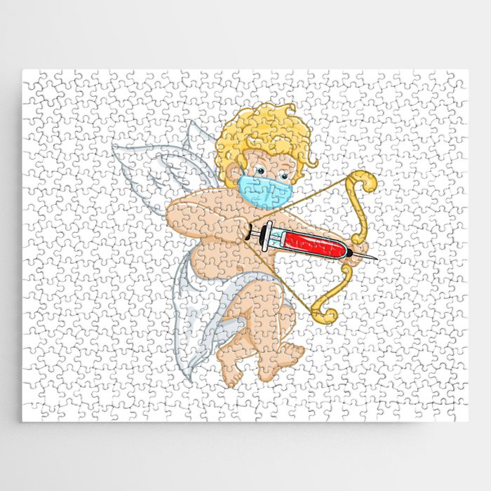Valentines Day Masked Cupid Funny Velentine Gift Idea For Wmen & Men Jigsaw Puzzle