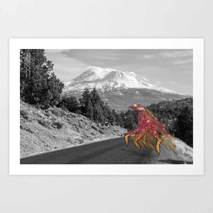 Unseen Monsters of Mount Shasta - Laskkii Squintleek Art Print