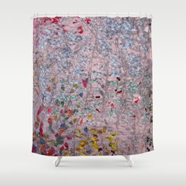 Grey Abstract Shower Curtain