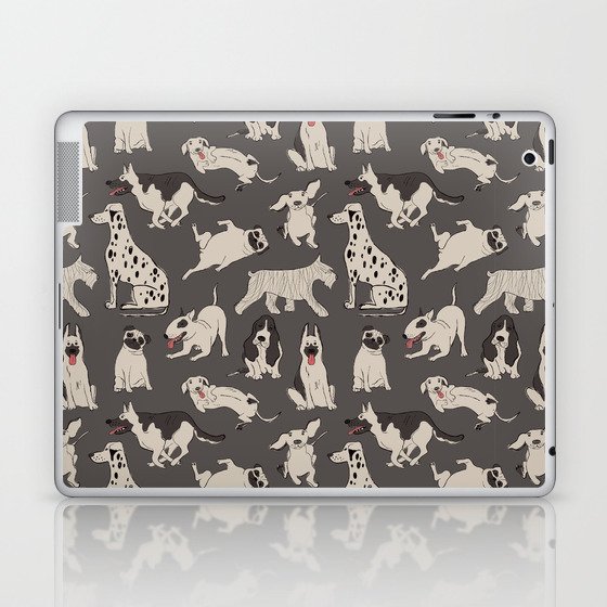 Dog Doodle Breed Pattern Laptop & iPad Skin