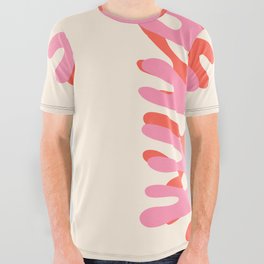 Sea Leaf: Matisse Collage Peach Edition All Over Graphic Tee
