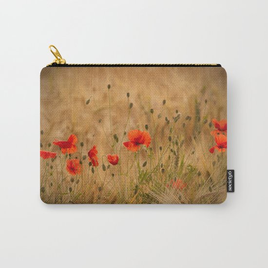 Golden cornfield with poppies Carry-All Pouch