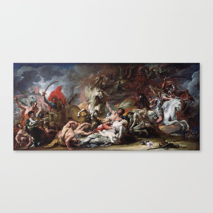  Death on a Pale Horse - Benjamin West Canvas Print