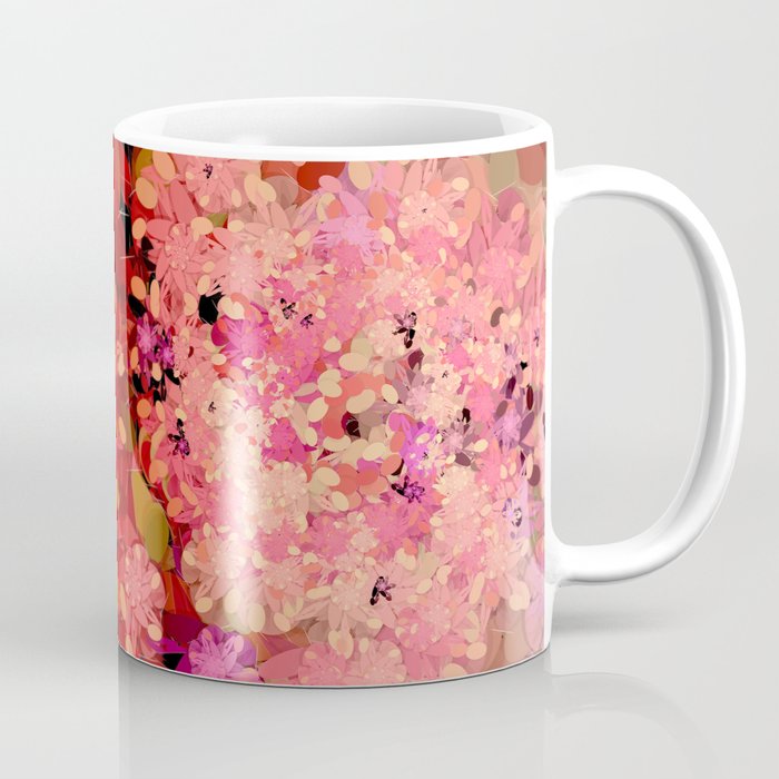 Two Different Worlds -- Floral Pattern Coffee Mug