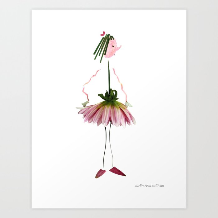 Ballet Snitt Art Print | Photography, Flowers, Watercolor, Colorful, Floral, Pippingtooth, Curlin-reed-sullivan, Curlin, Garden, Cheerful
