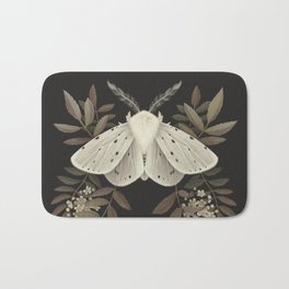 Anam Bath Mat | Death, White, Painting, Insect, Moth, Soul, Afterlife, Grave, Witch, Irish 