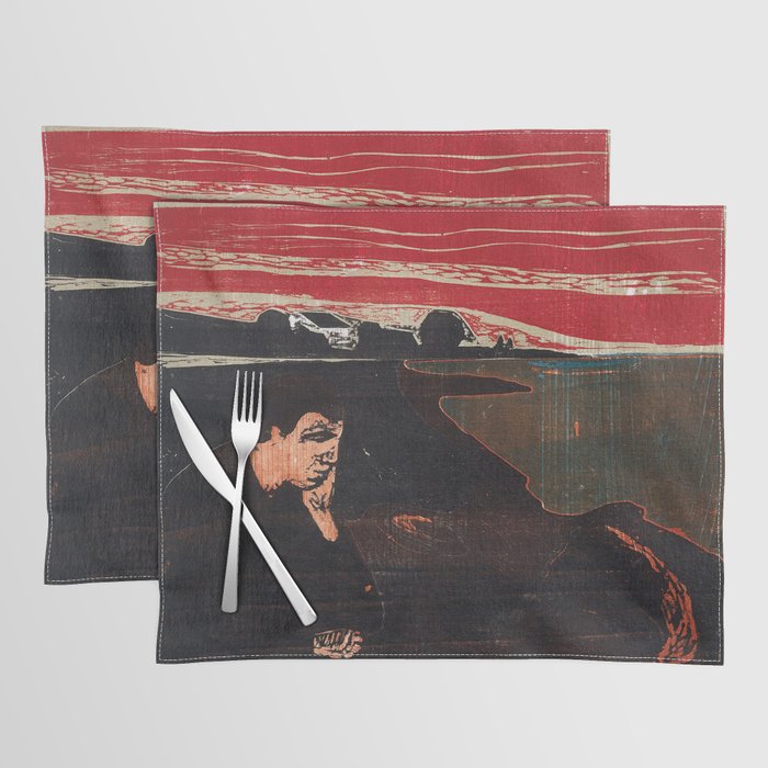 Edvard Munch Evening Melancholy Placemat