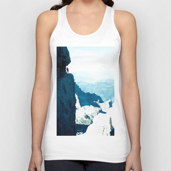 Almost there #Mountain #1 #art #society6 Unisex Tank Top