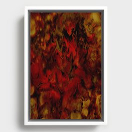 Ethereal Autumn Fire Framed Canvas