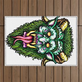Krampus lord of the forest Outdoor Rug