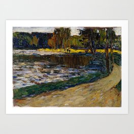 Wassily Kandinsky  Munich – English Garden (1901) Munich, The Städtische Galerie im Lenbachhaus Art Print